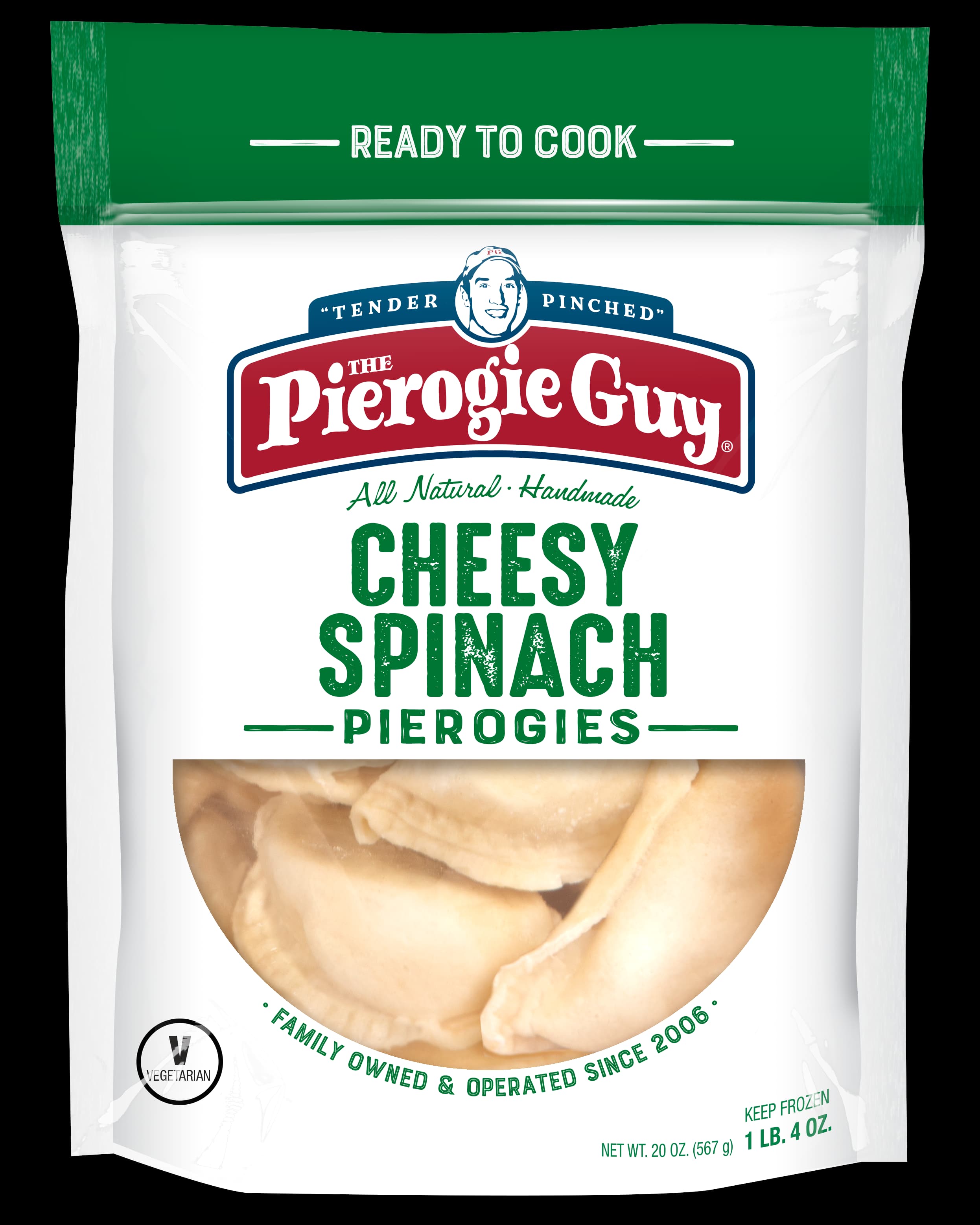 Cheesy Spinach Pierogies