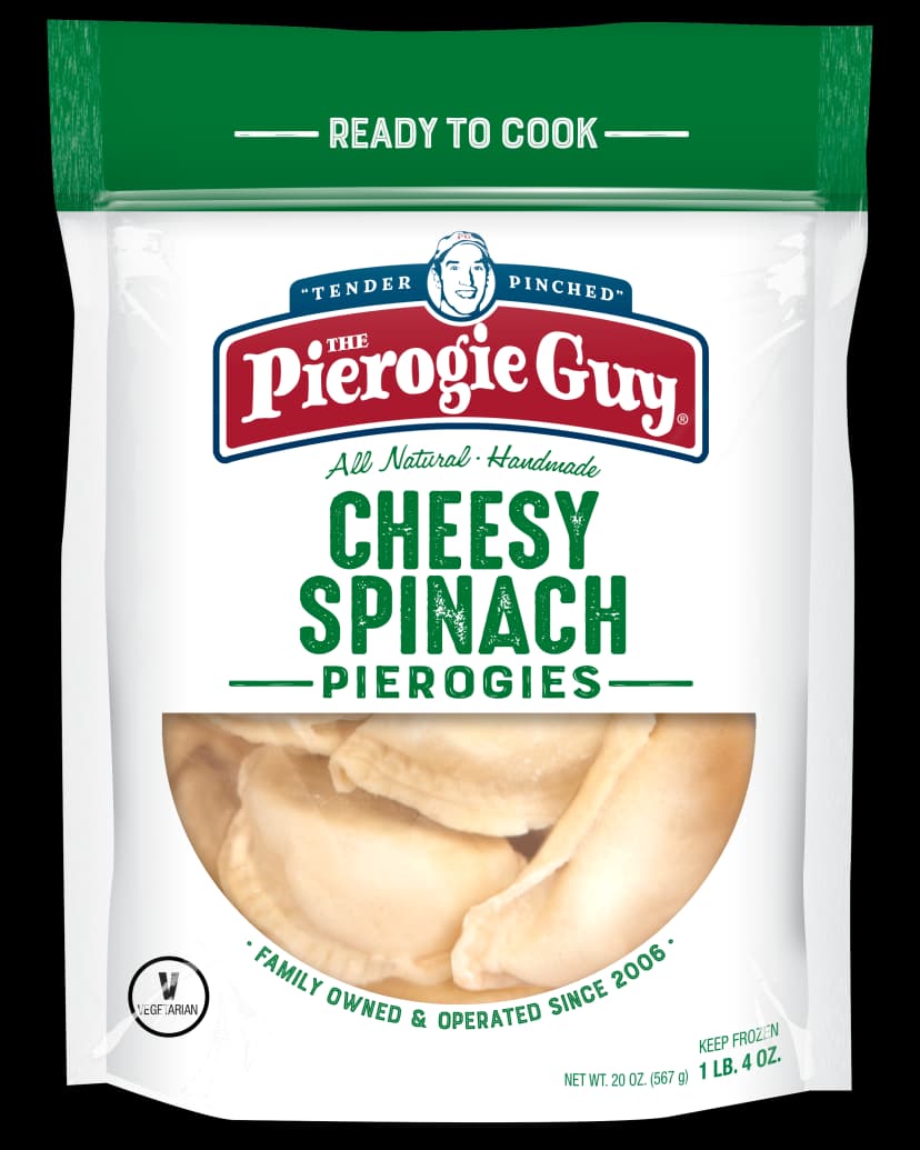 Cheesy Spinach Pierogies