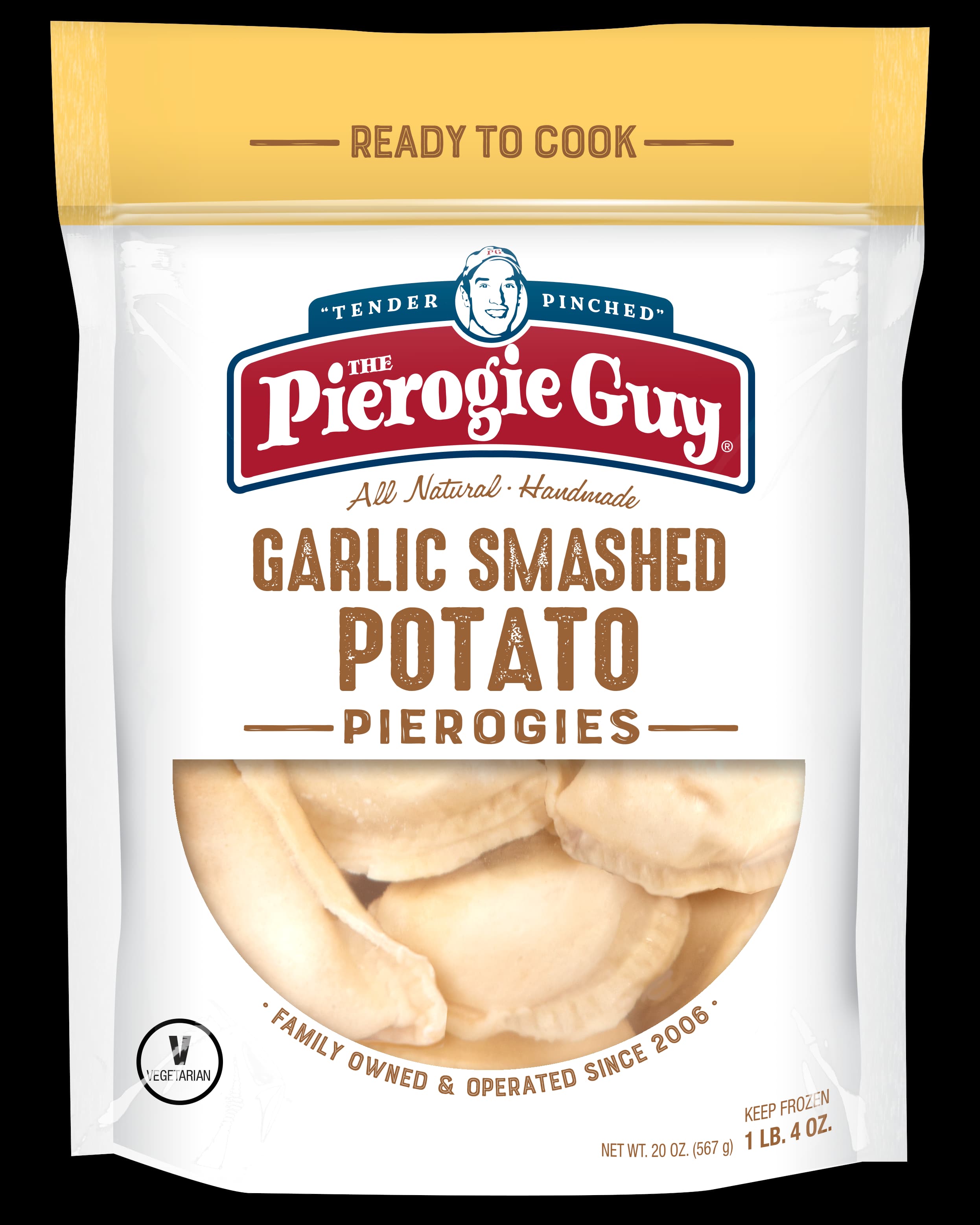 Garlic Smashed Potato Pierogies